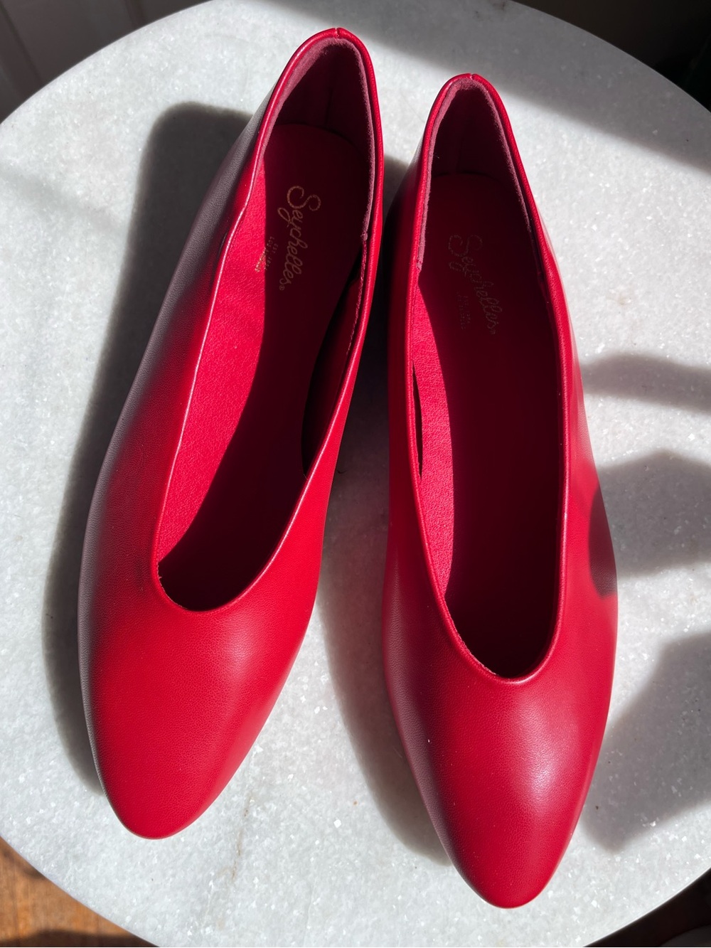 Seychelles Dreamer Cherry Vegan Leather Flats